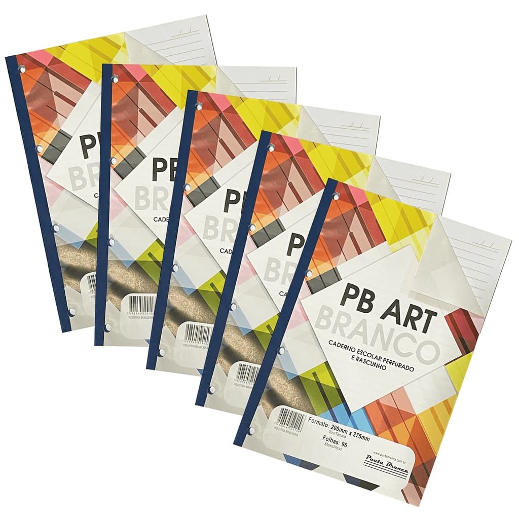 Refil Bloco Fichário Folha A4 Universitário C/480 Fls. Coladas 4 furos 56gm Pauta Branca