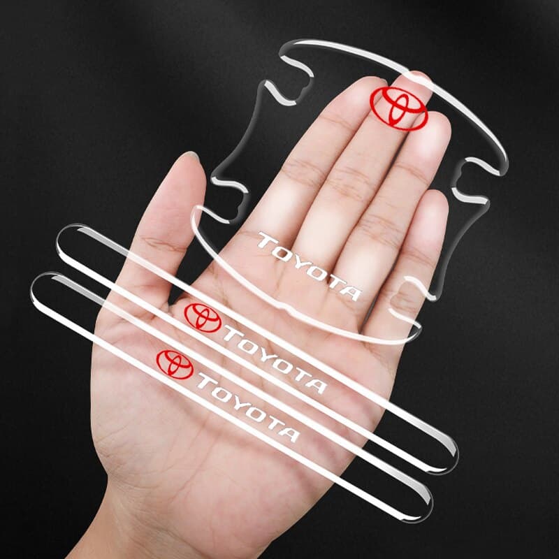 TOYOTA VELOZ VIOS YARIS AGYA AVANZA CALYA C-HR COROLLA FORTUNER GR-GAZOO-RACING INNOVA RAIZE RUSH SIENTA SPORT Porta Do Carro Tampa Protetora Da Tigela Interna Anti-Riscos Adesivo