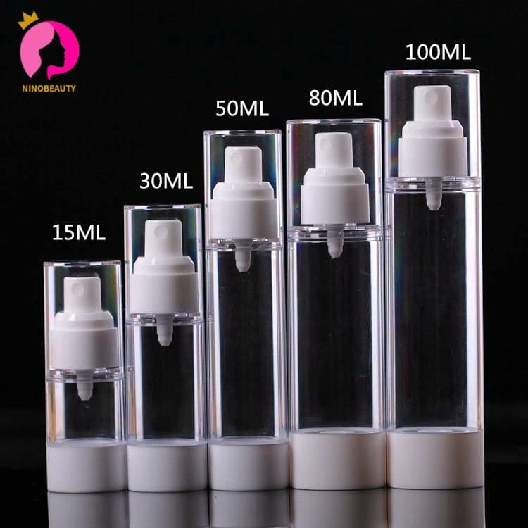 5ml 15ml 30ml 50ml 80ml 100ml Frascos De Spray Vazio Transparente Para Viagem