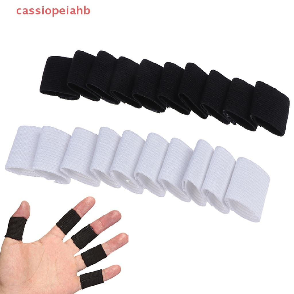(cassiopeiahb) 10PCS Manga De Dedo Esportiva Suporte De Basquetebol Envoltório Protetor Elástico Brace Guard