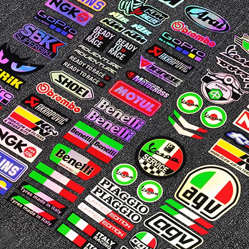 1 Conjunto Reflexivo Tira Lateral Da Motocicleta Capacete Bicicleta Adesivo Decalque De Vinil Do Carro