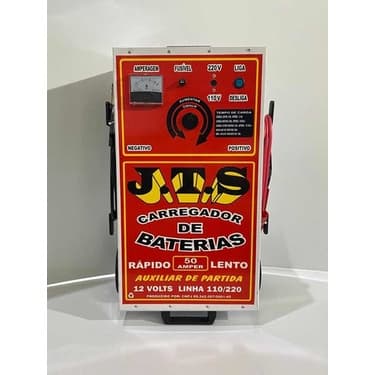 Carregador De Baterias Jts-003 50 Amperes Para Carro E Moto