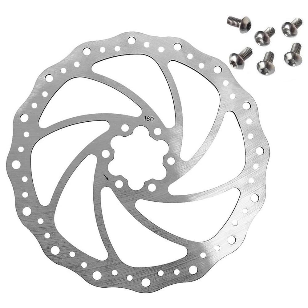 Disco Rotor de Freio 180mm Inox Mtb Xc Dh Bike Com 6 Parafusos