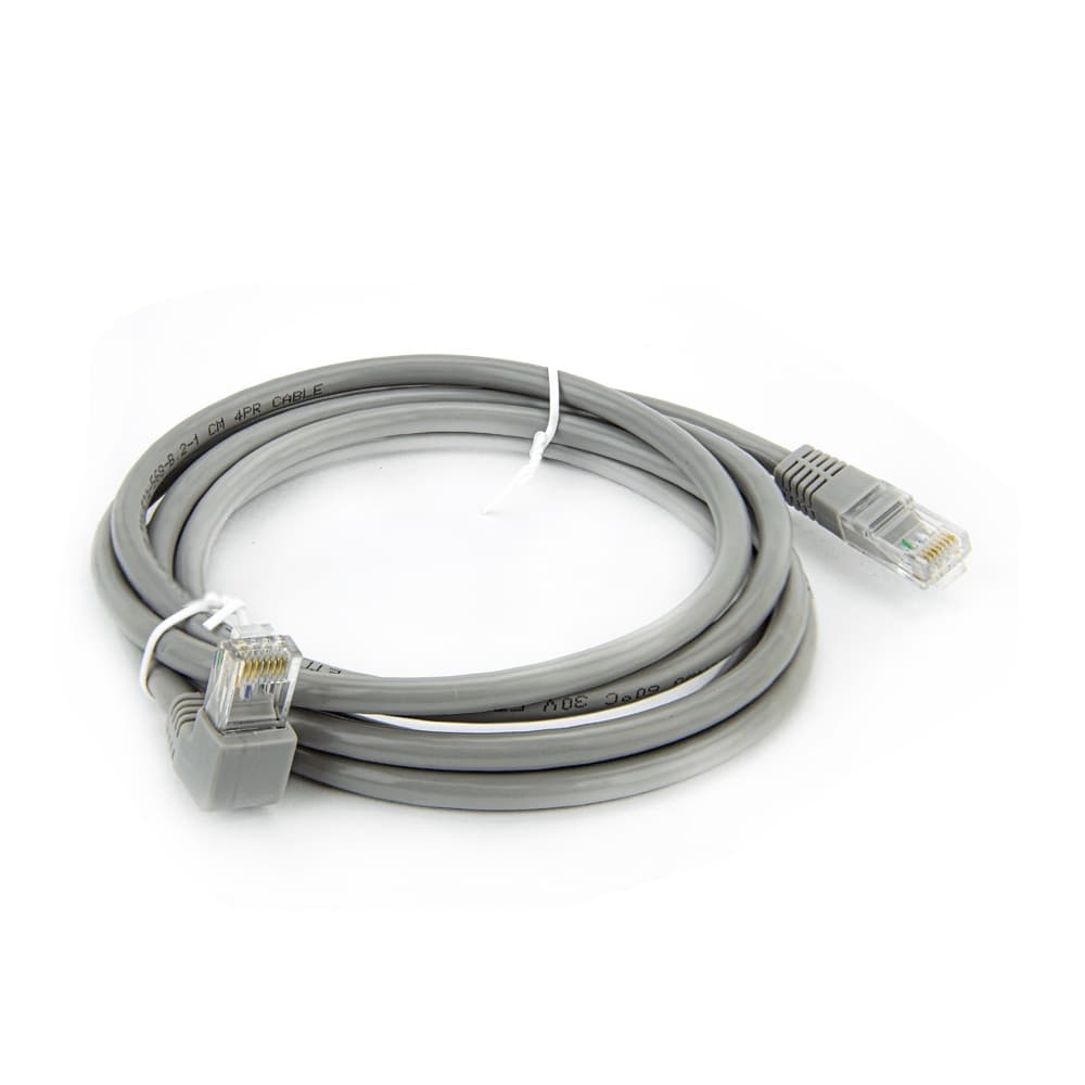 Cabo De Rede Cat5e Plug De 90º Graus Para Baixo - 50 Cm