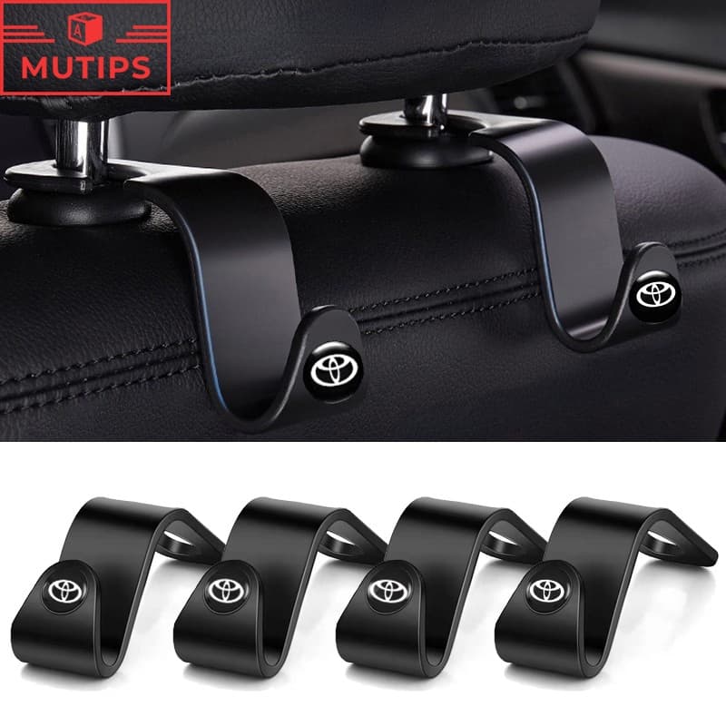 Toyota Car Hanger Hooks Organizadores De Assento Traseiro Acessórios De Decoração Traseira Para Yaris Etios RAV4 Bandeirante Corolla Cross Hilux