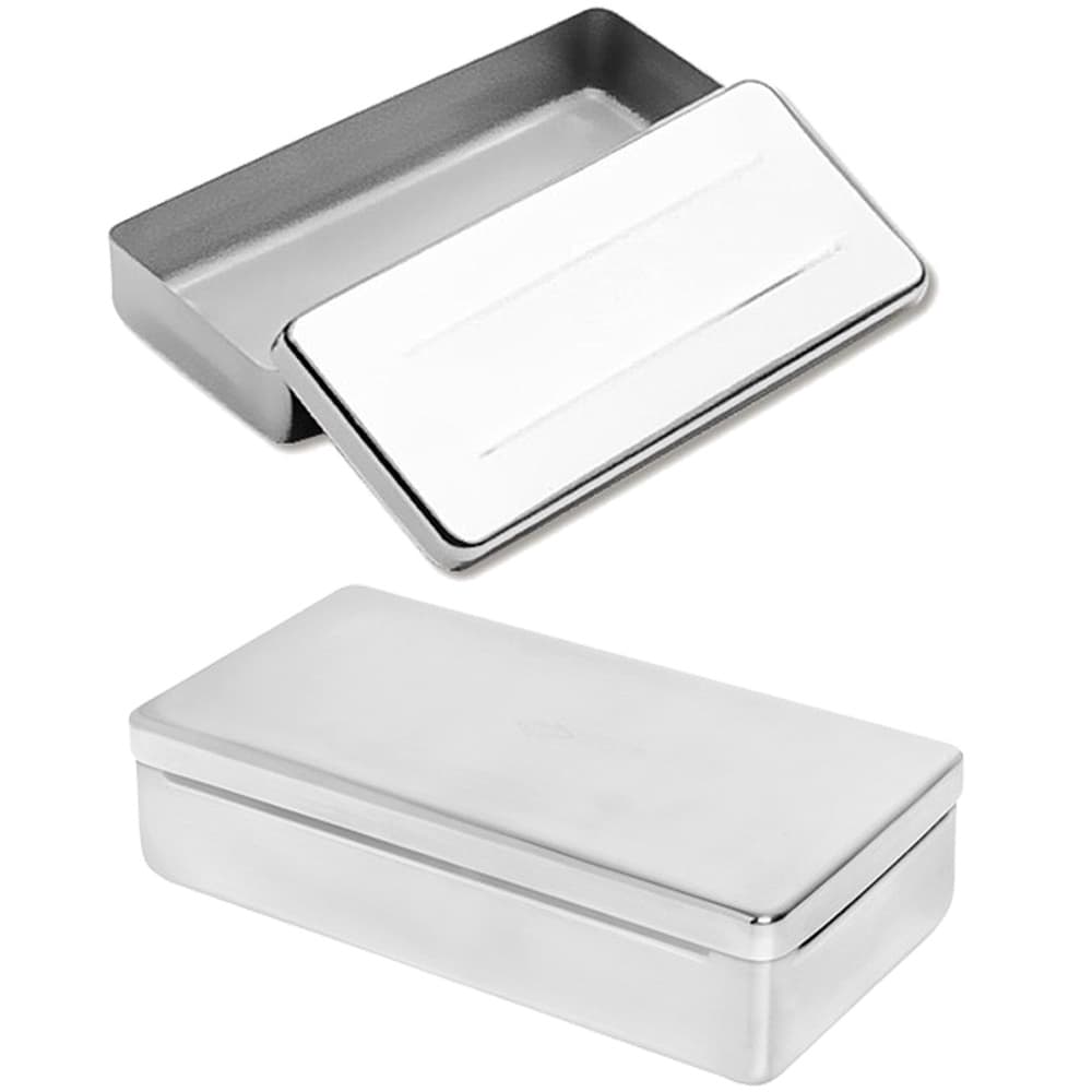 Estojo inox liso 18x08x03 Estética podologia médicos