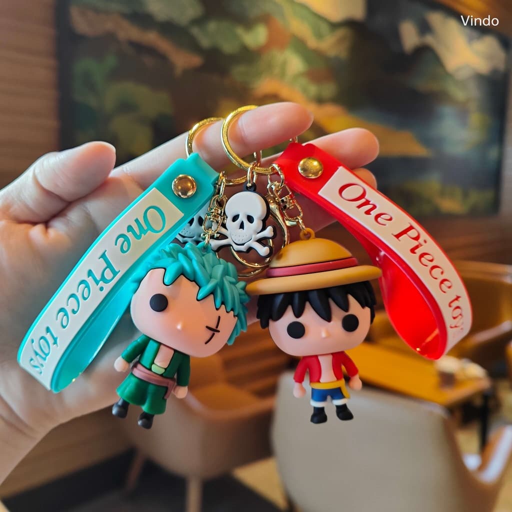 1 Pc Novo Chaveiro De Boneca Anime Luffy Roger Zoro Ace Doflamingo Figura Mochila Pingente Brinquedo Infantil