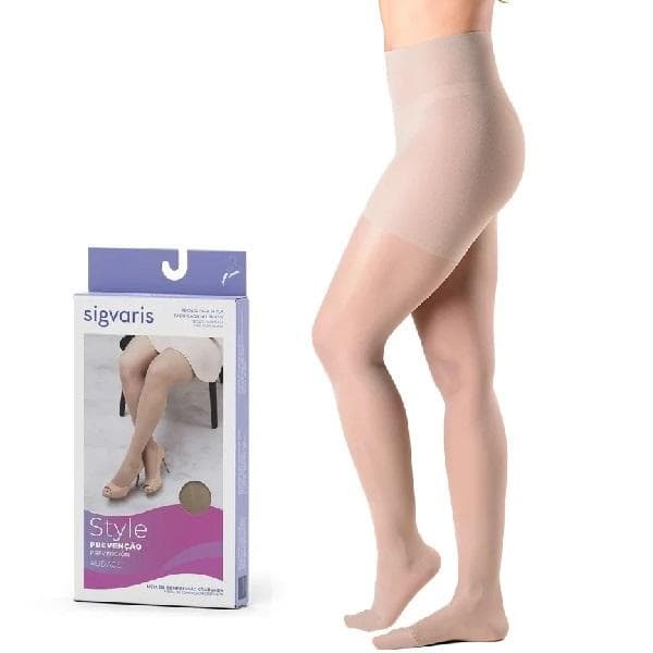 Meia Calça Sigvaris Audace 120 AT Compressão 15-20MMHG PE Aberto