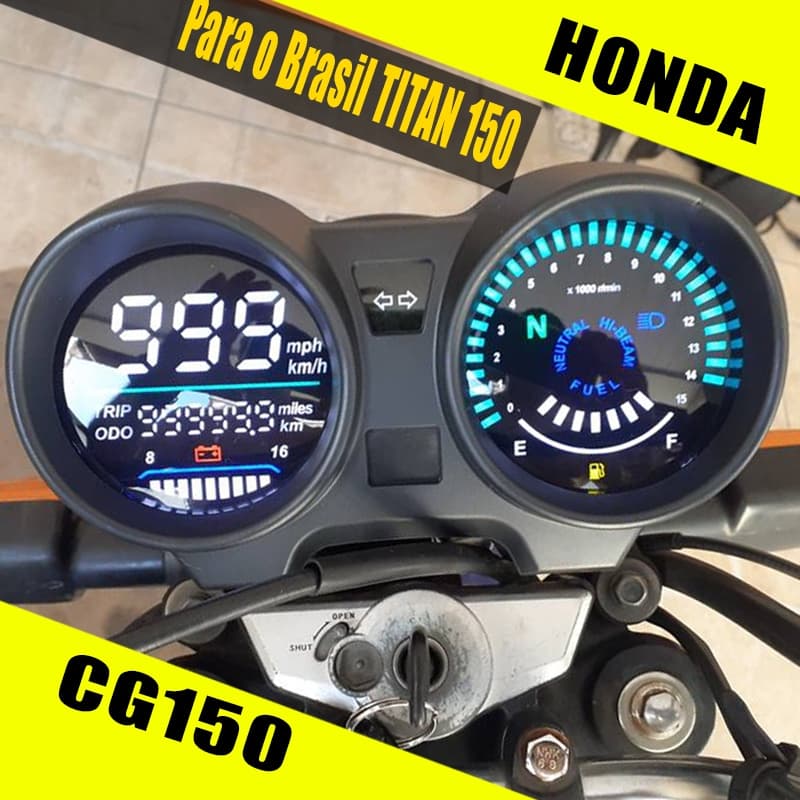 Painel Digital LED Velocímetro Para Brasil Titan150 CG150 Fan150 Ventilador 2004-2010 2012