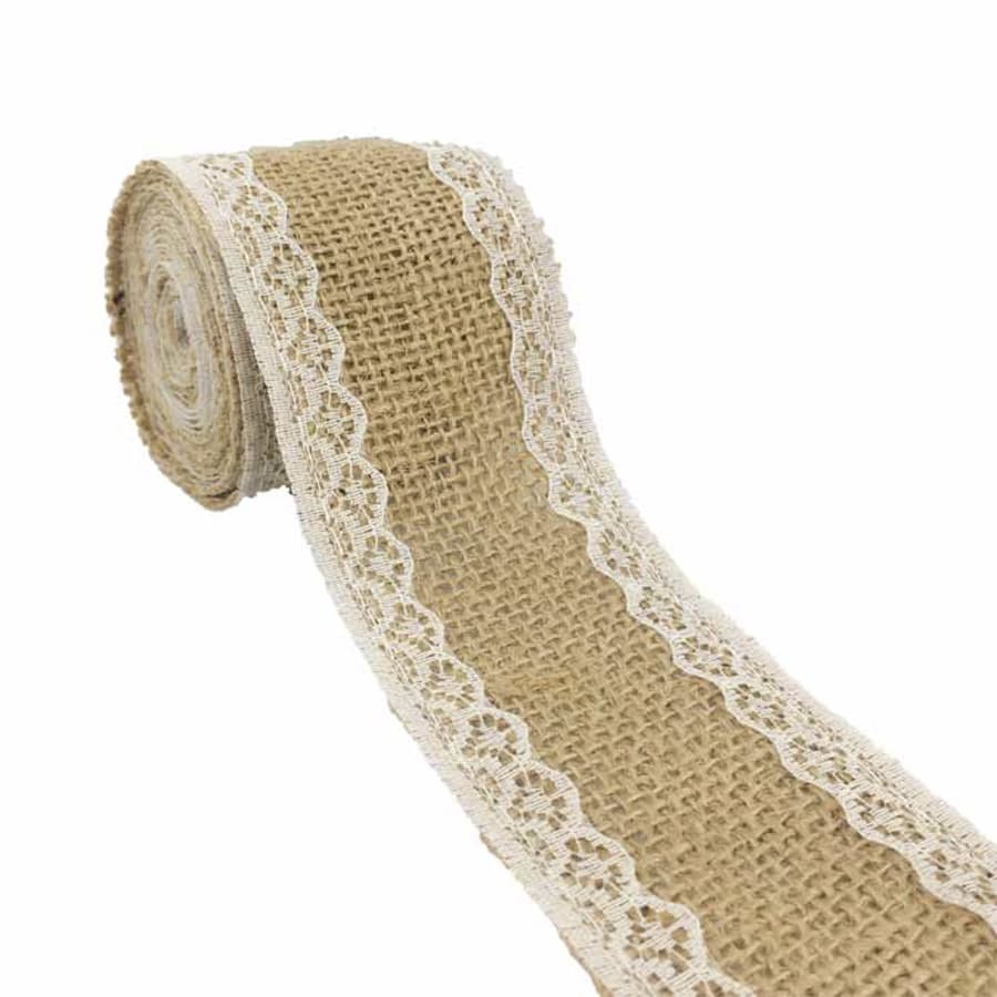 Fita de Juta Rendada para Decoração 5cm x 2 metros - 1 unidade - Rizzo