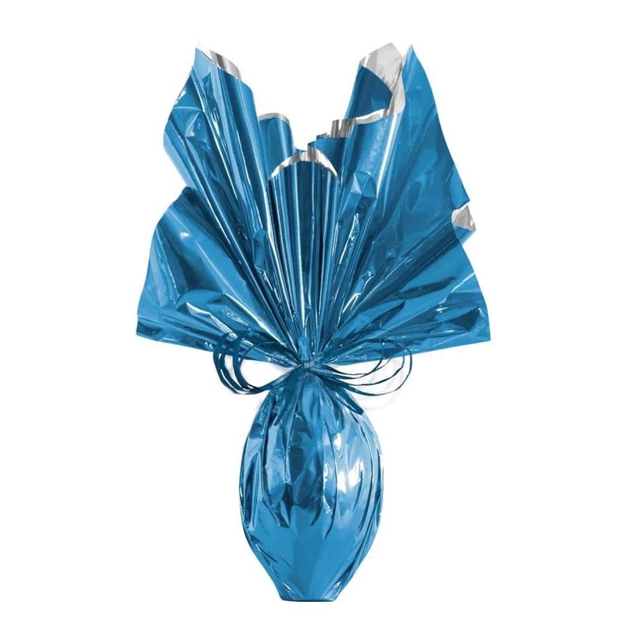 Folha para Ovos de Páscoa Metalizado Azul 69 x 89 cm - 5 unidades - Cromus Páscoa - Rizzo