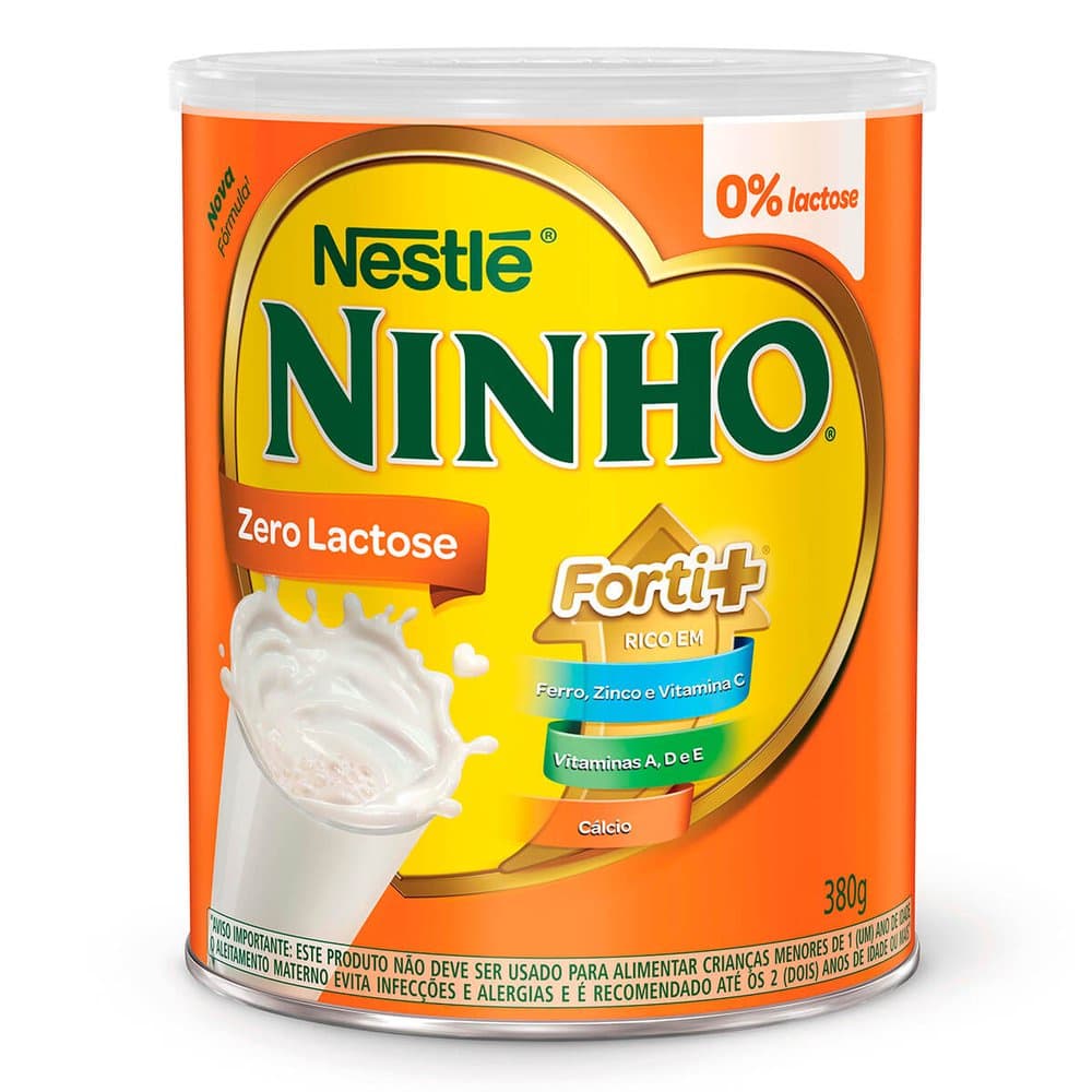 Composto Lacteo Ninho Forti+ Zero Lactose 380Gr