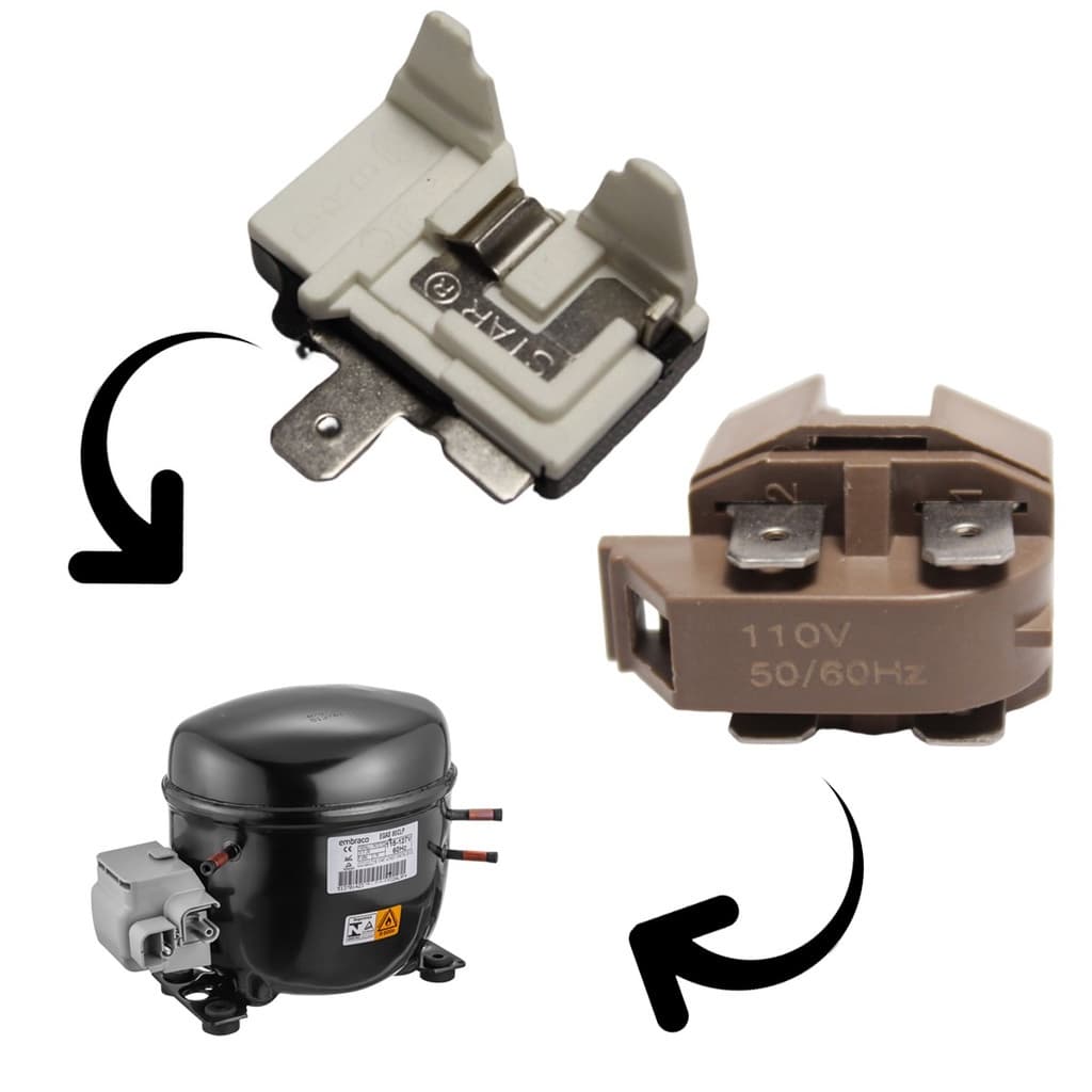 Relé Ptc E Protetor Térmico Geladeiras E Freezers 127v