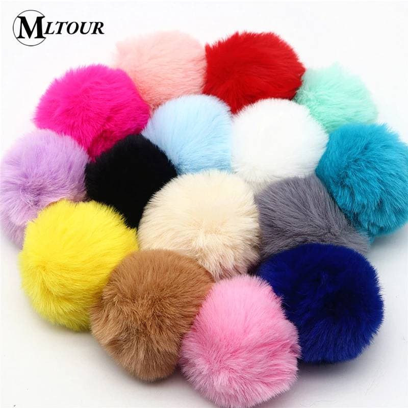 Chaveiro Pompom de Pelúcia Macio Para Pendurar Bolsas, Mochilas, Chave De Casa, Do Carro 8 cm promoção Envio Imediato