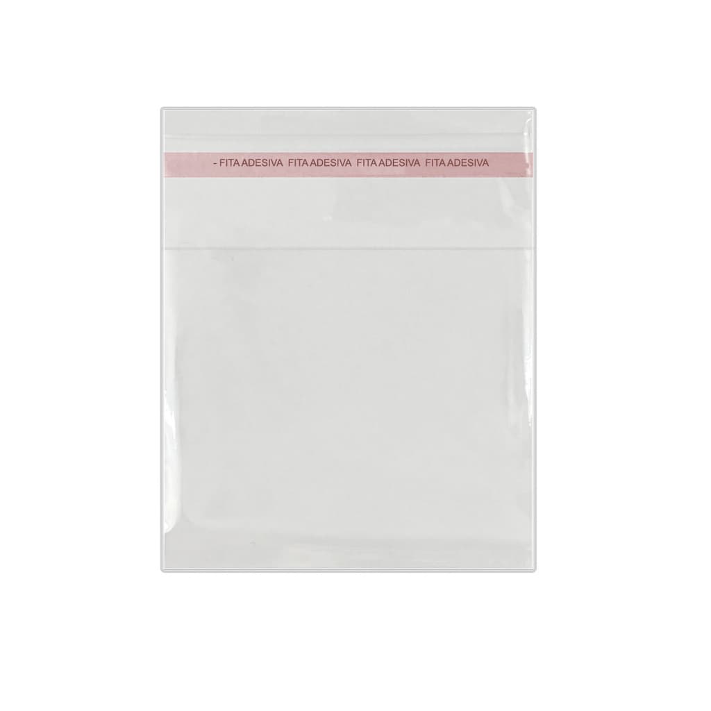 Saquinho Saco Adesivado Transparente 8x8 Pct com 100