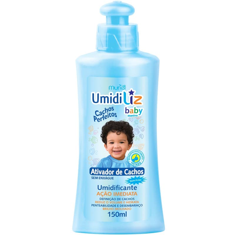 Umidiliz Baby Muriel Ativador de cachos 150ml Azul Menino