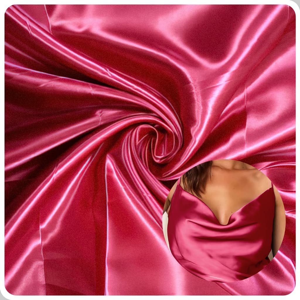 Tecido Plano Cetim Charmousse lisa 1m X 1,47m ideal para forros , pijamas , toucas