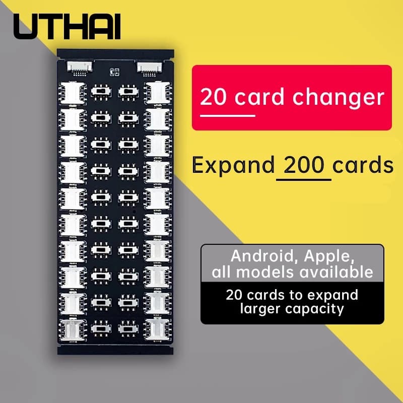 Trocador De Cartão Multi-Dispositivo Externo Slot Android Apple Universal 20 Expansão De Celular De Grande Capacidade
