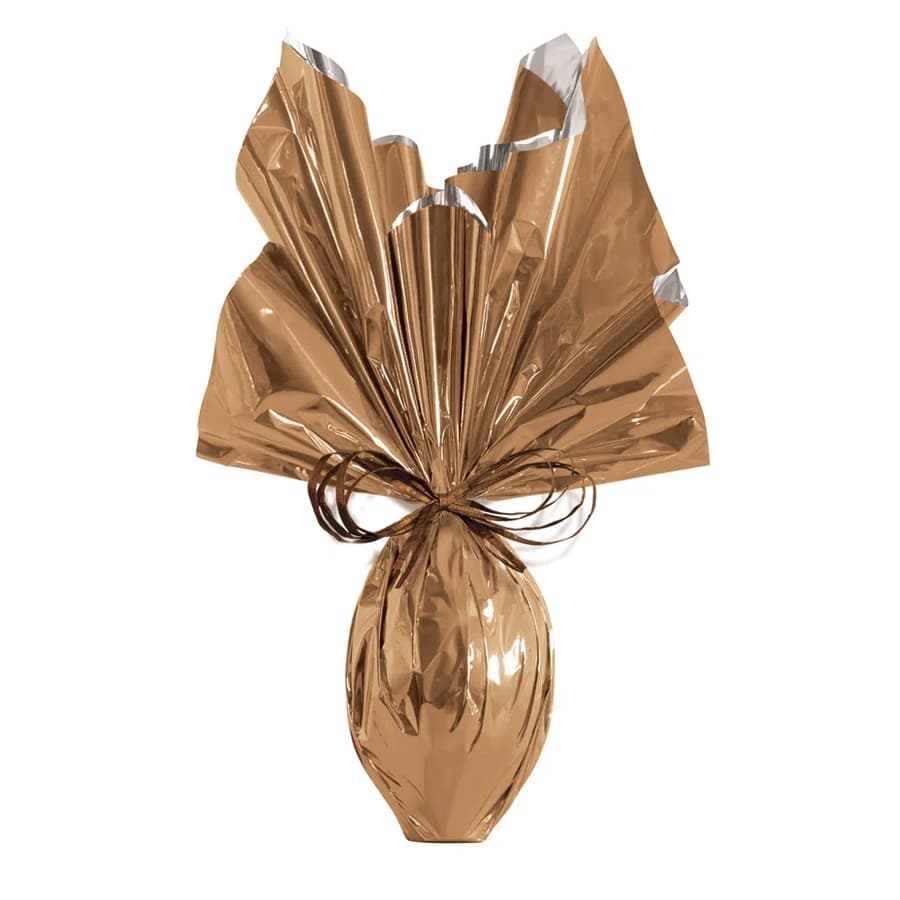 Folha para Ovos de Páscoa Metalizado Toffee - 69 x 89 cm - 5 unidades - Cromus Páscoa - Rizzo Distribuidora