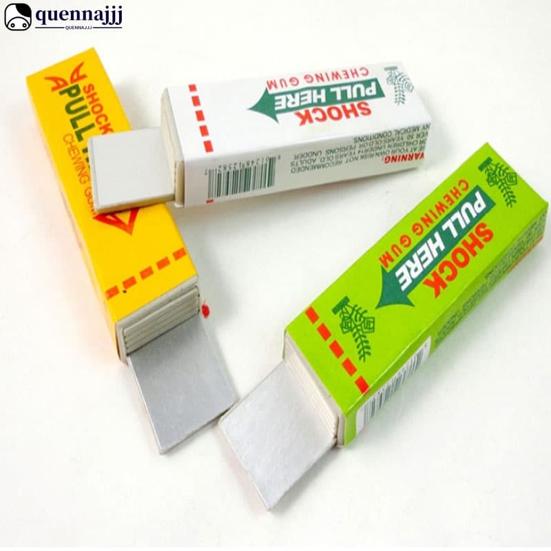 QJ Safety Brinquedo De Brincadeira De Chiclete Mastigador Chocante De Choque Elétrico
