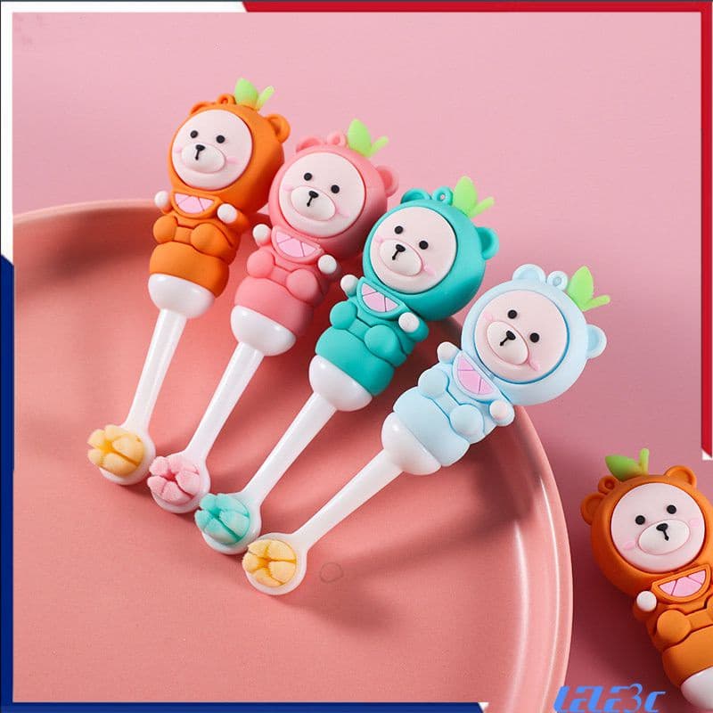 Escova De Dentes Para Bebês Desenho Animado Macia Itens 1 ~ 6 Idades