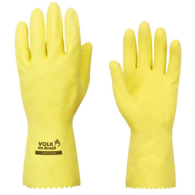 Luva Verniz Silver Amarela Volk - CA16312