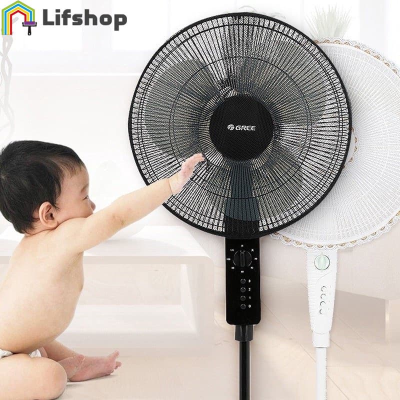 Capa De Rede De Proteção À Prova De Poeira De 16/18 Polegadas/Tampa De Redes De Segurança Do Ventilador Elétrico/Protetor De Dedo Para Crianças/Filtros Redondos De Verão Com Tudo Incluído