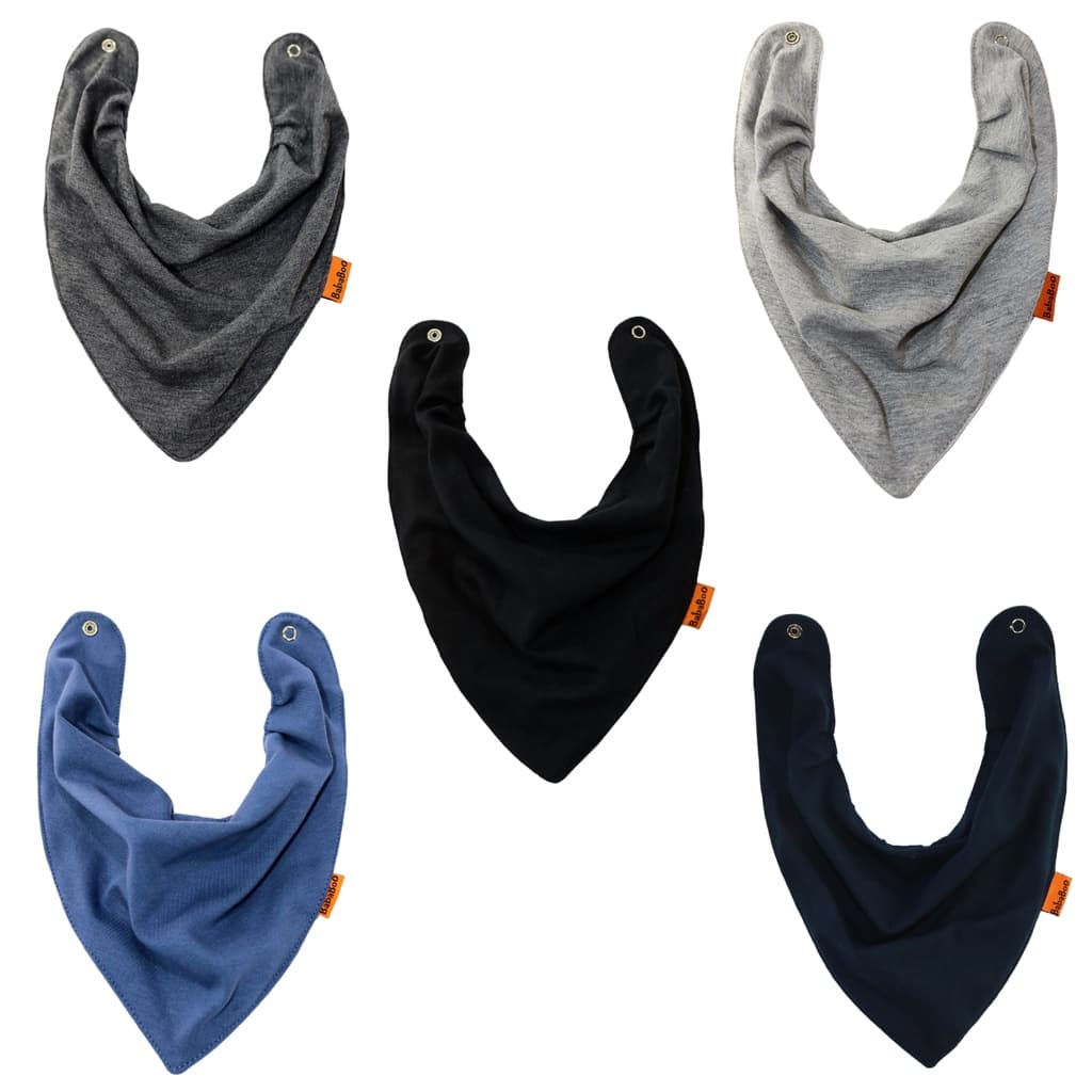 Babador Bandana Impermeável, Kit 5, Bababoo