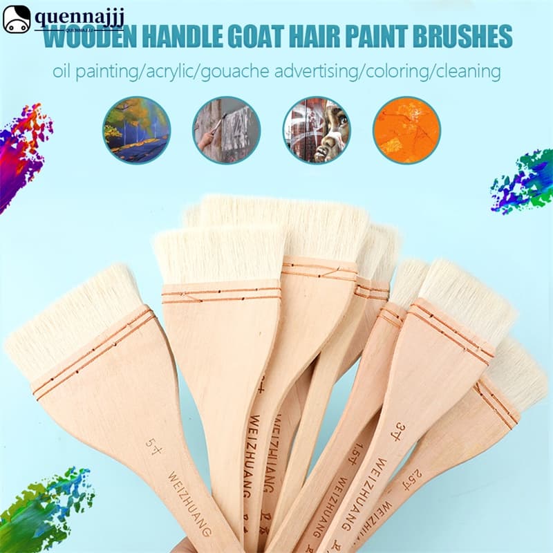 Pincéis Para Parede Pintura De Cabelo Em Aquarela A Óleo Acrílico QJ Tamanho Diferente Material De Arte Escolar