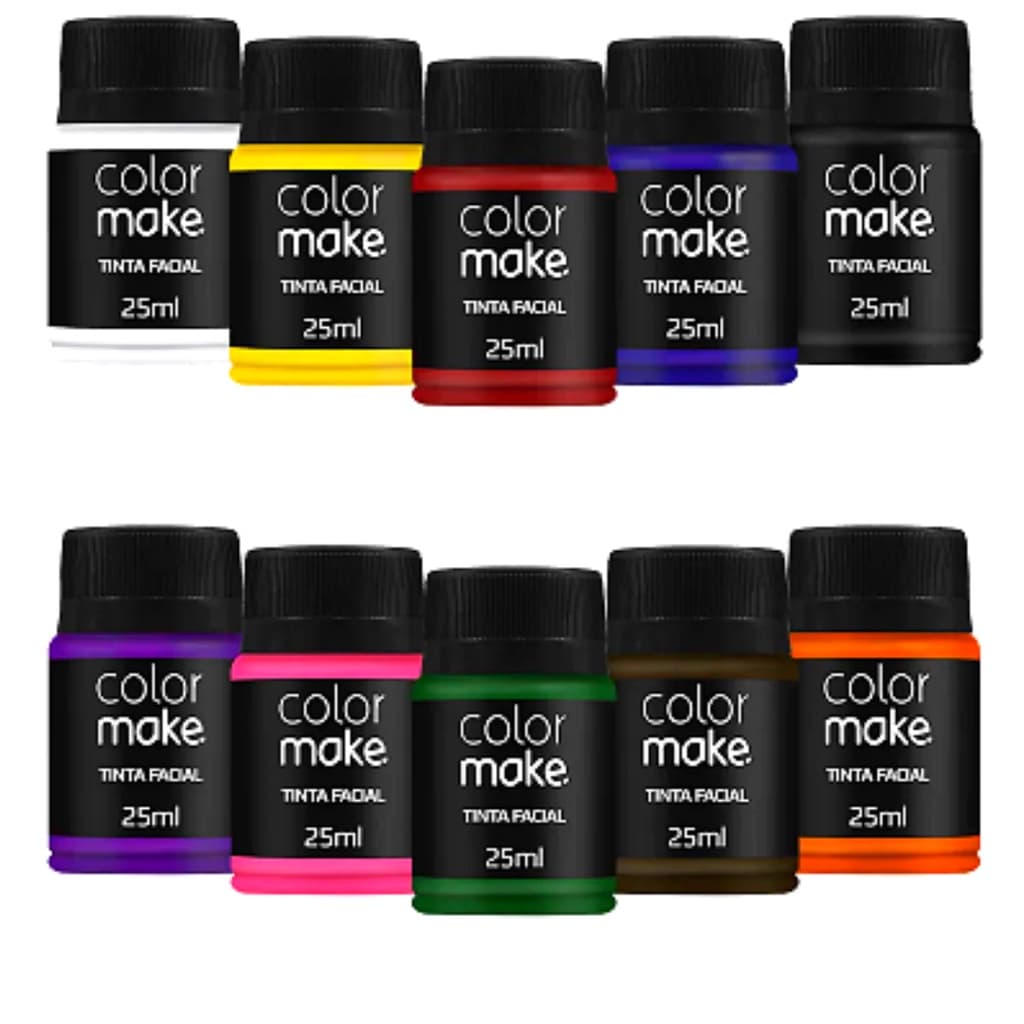 Tinta Facial 35ml Colormake (Todas as Cores) - Maquiagem Artística