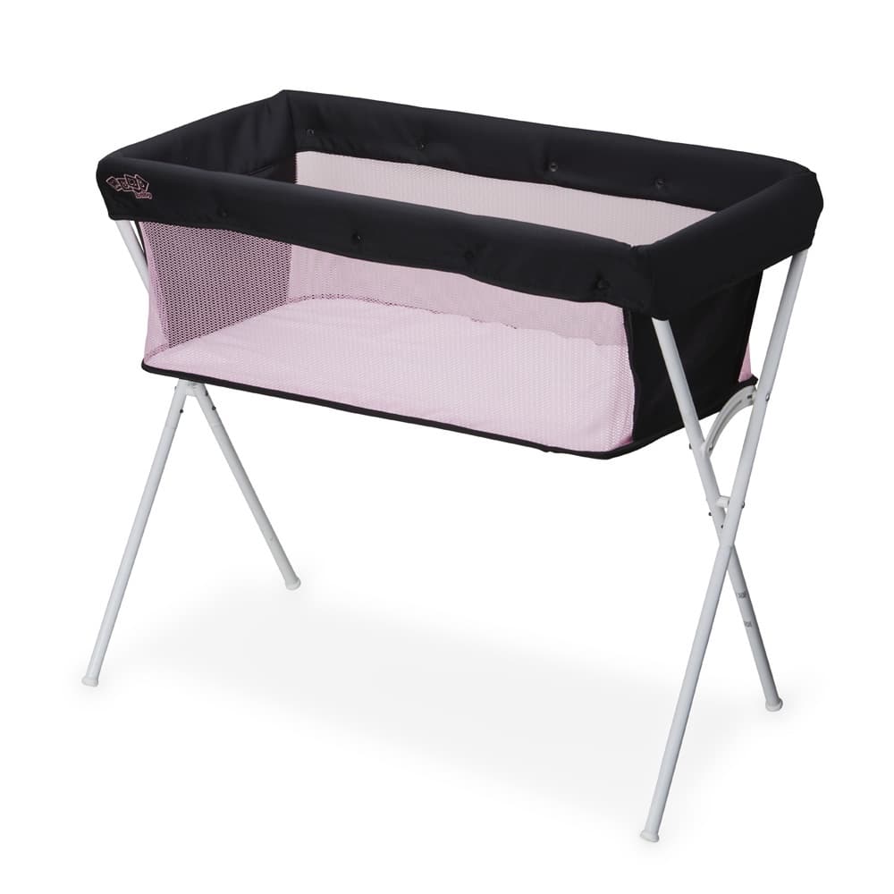 Berco Portatil Bebe Co-Leito 9kg Snuggle Rosa Dobrável Compacto Conforto Seguro Maxi Baby