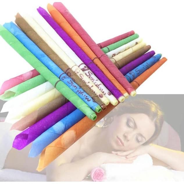 Vela Cone Chines Hindu Limpeza De Ouvidos Grossa (1 Par)