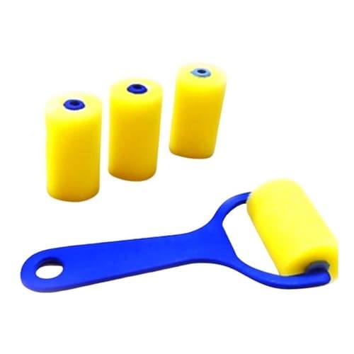 Rolinho De Pintura Pigmeu Com 03 Refil - 4.0 Cm - Artesanato