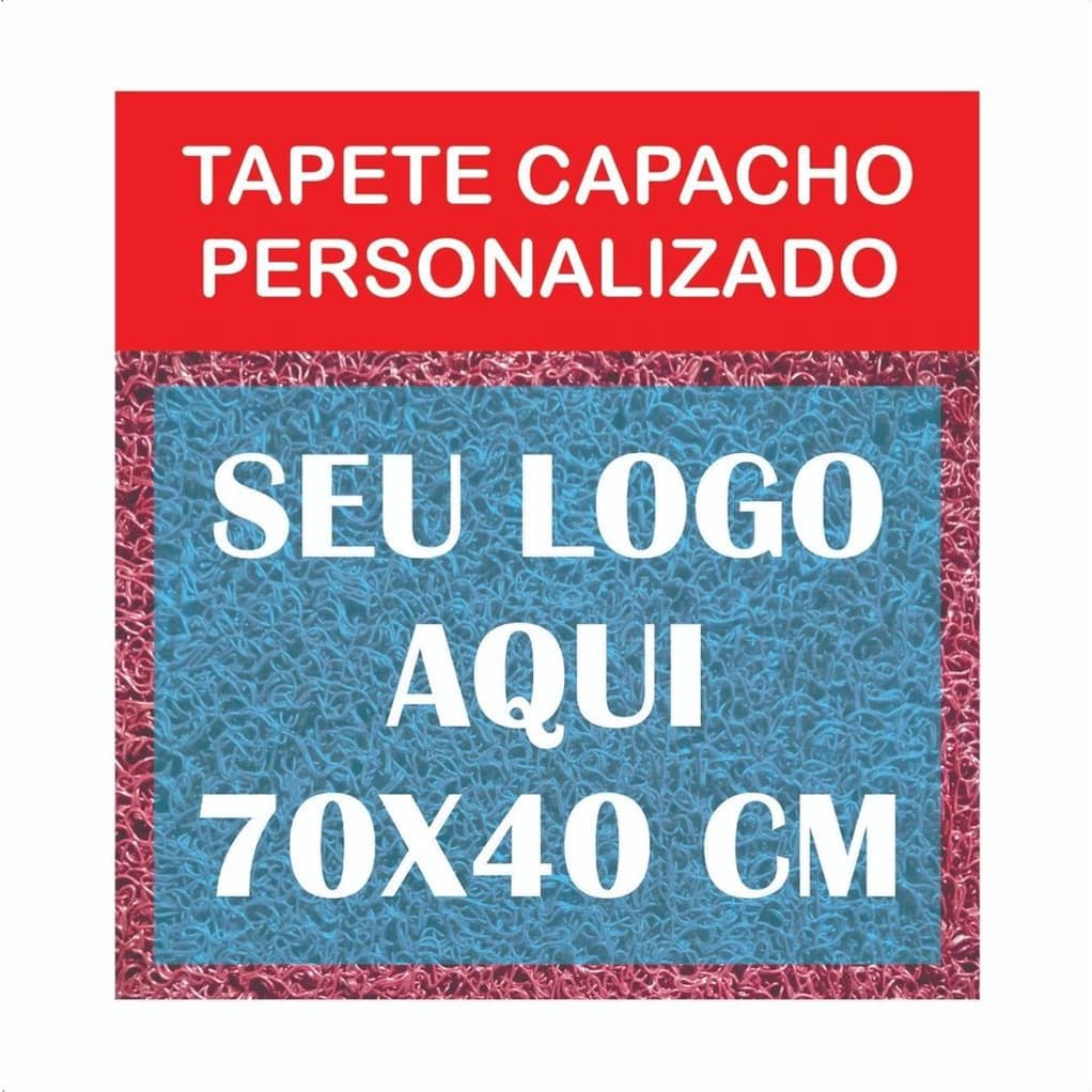 Tapete Capacho 70x40 Personalizado Empresa Loja Logotipo entrada porta comercio