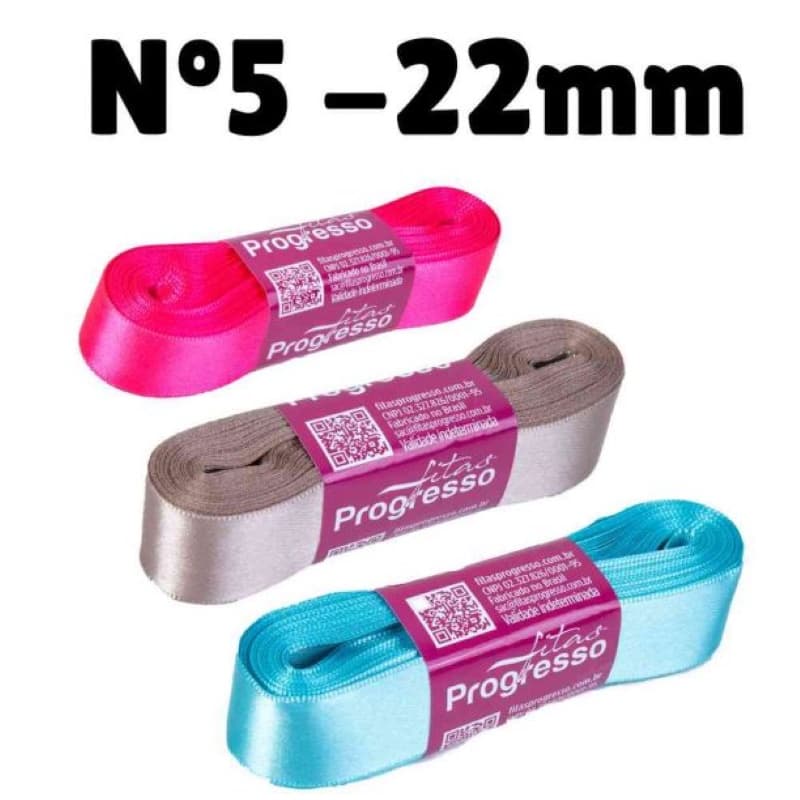 Fita Cetim Nº5 22 mm 10 metros Progresso