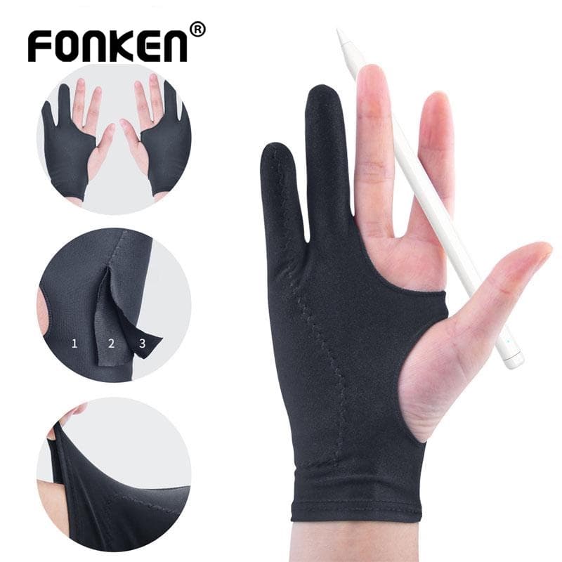 Fonken Anti-Luvas Mistouch 2 Para Pintura De Dedos Eletrônicas Touch Screen Luva De Caneta Stylus