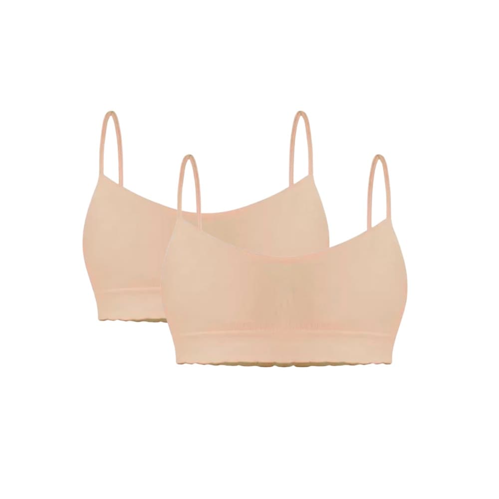 2 Soutien Infantil Juvenil Selene Sutien Feminino Sem Bojo Alca Nao Ajustavel e Sem Costura