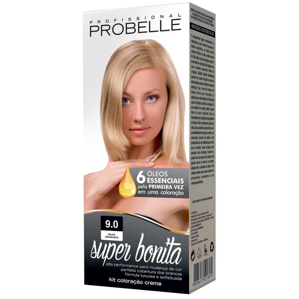 Coloração Super Bonita 9.0 - Louro Ultra Claro Probelle probelle