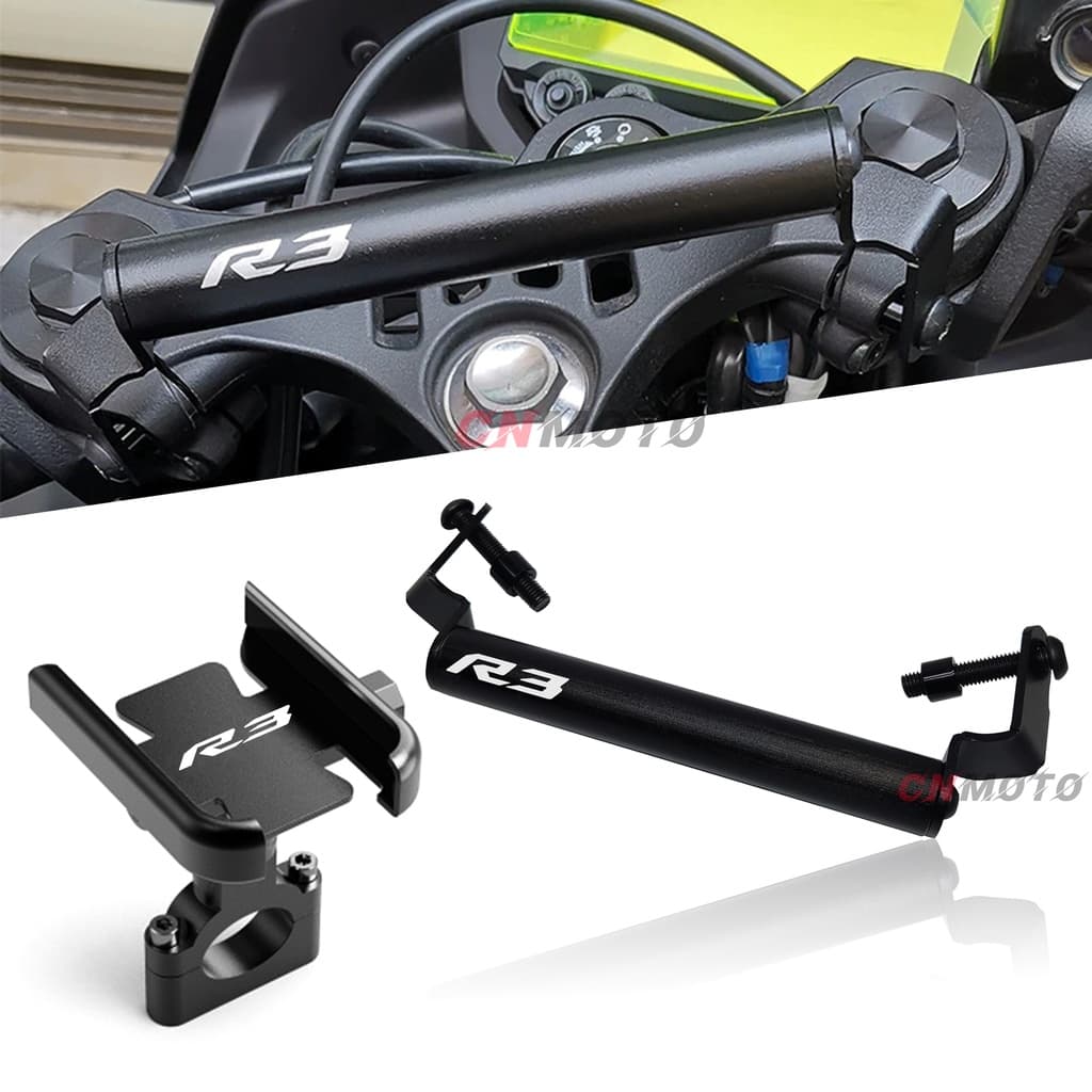 Para YAMAHA YZF-R3 V2 2019-2023 R3 Suporte De Extensão Multi-Função Crossbar Motocicleta Telefone GPS Navegação Placa