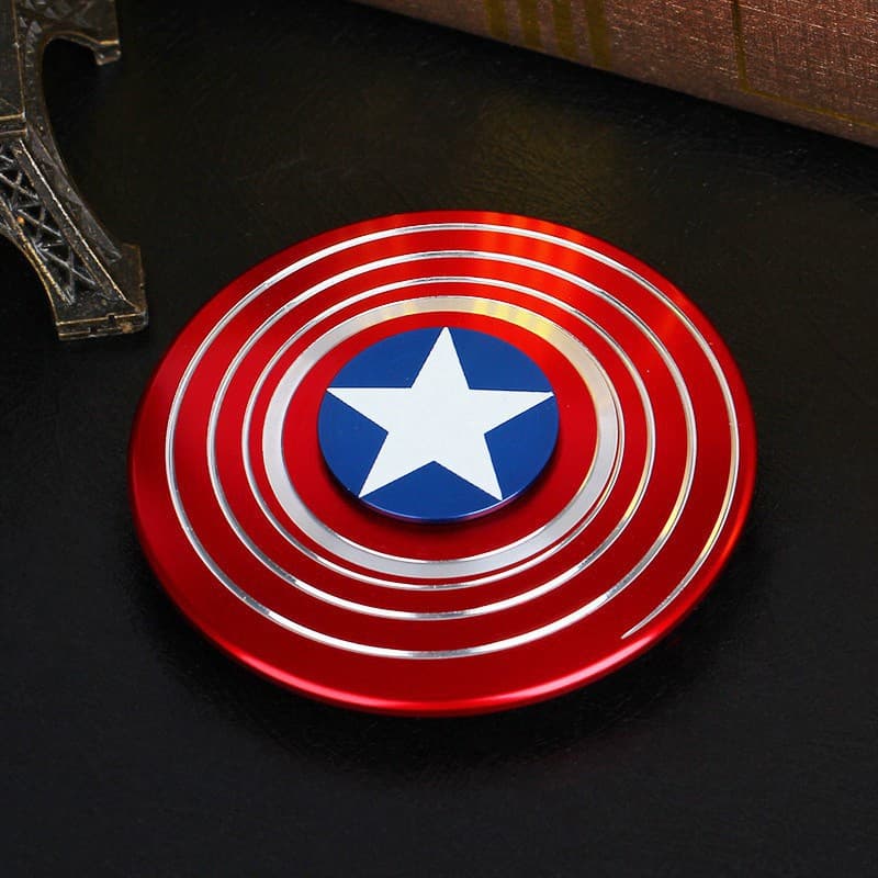 Capitão América Fidget Spinner Metal Vermelho