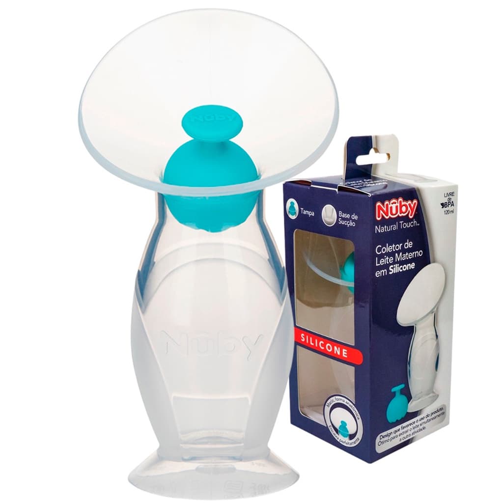 Coletor de Leite Materno em Silicone Com Tampa 120ml Nûby