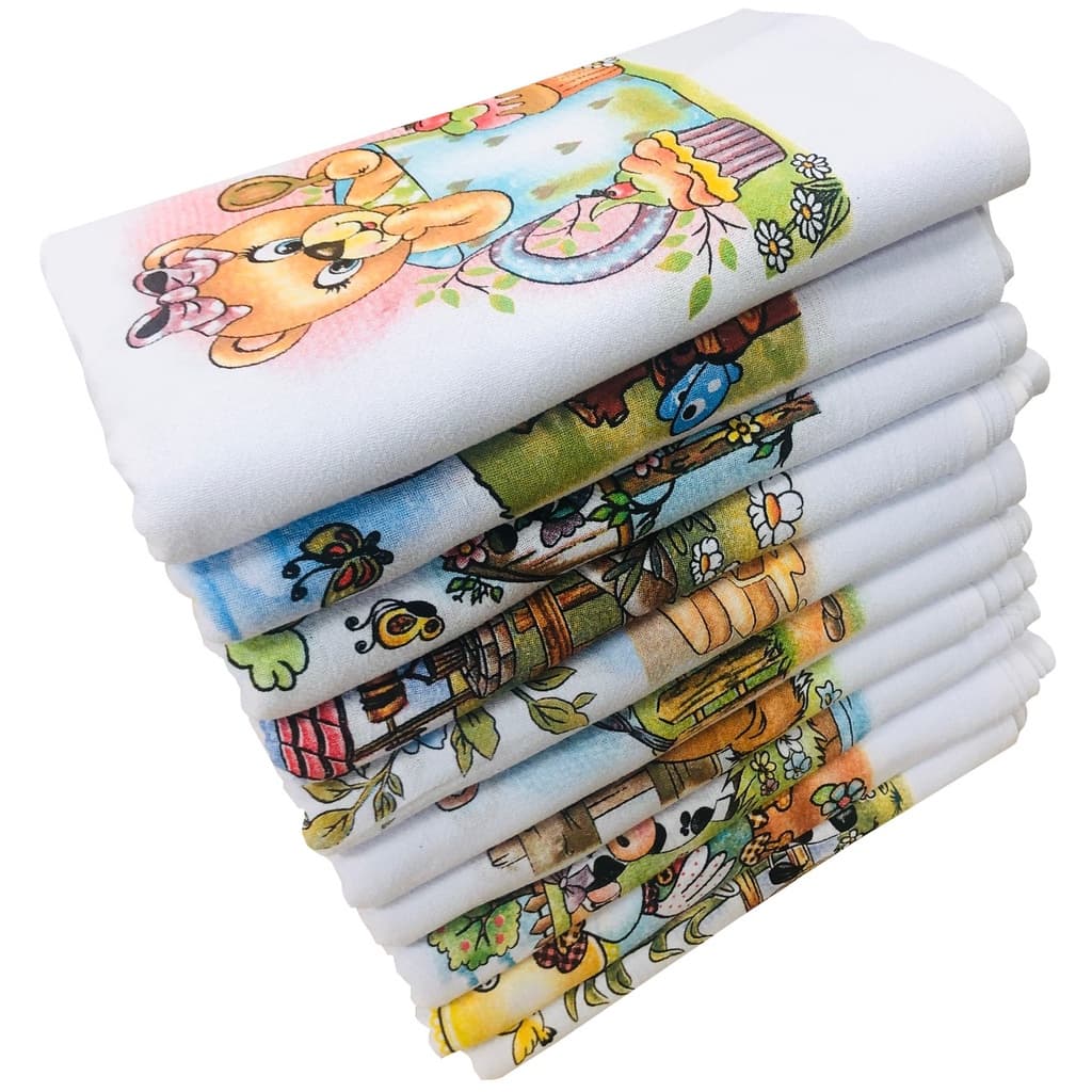 NOVO Pano De prato  Grande 38x60 PREMIUM Kit Com 5 Pecas