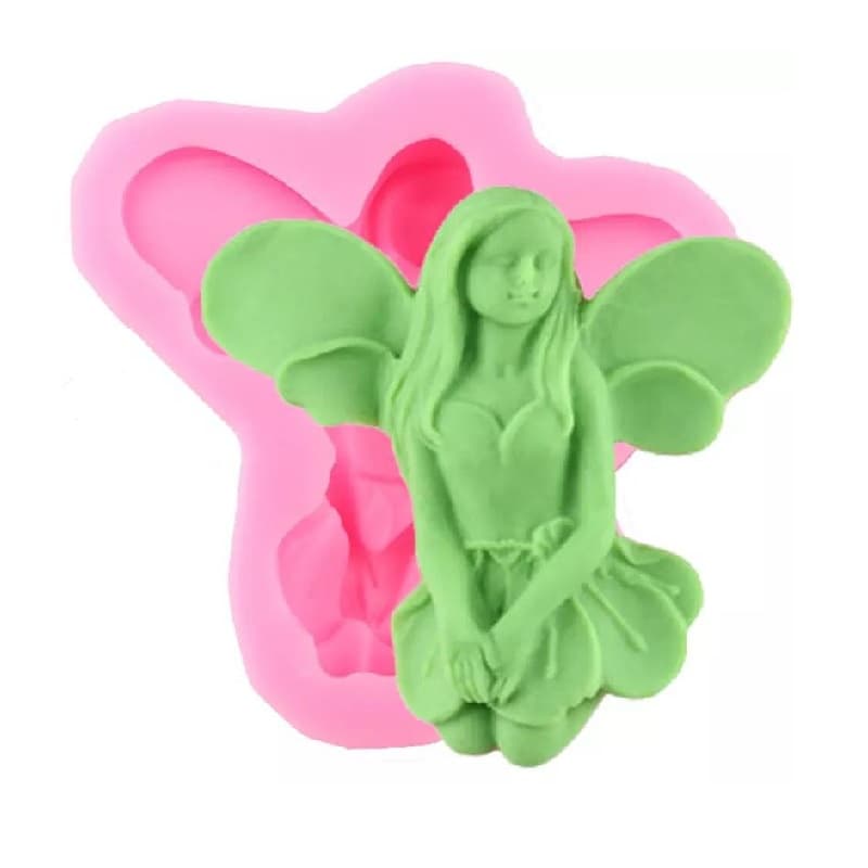 MOLDE DE SILICONE FADA, JARDIM ENCANTADO