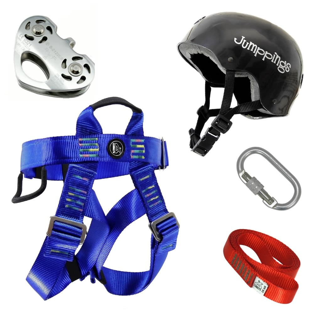 Kit Tirolesa Infantil Alp010A Arvorismo Parque De Aventura ALPIMONTE