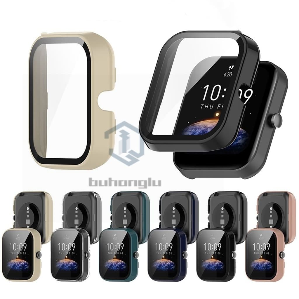 Capa Bumper C/ Vidro 3d Temperado Compativel Amazfit bip 3/3pro