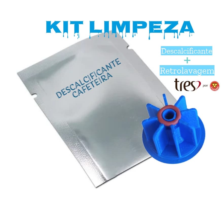 Kit Retrolavagem  compatível Três Corações + Sachê Descalcificante