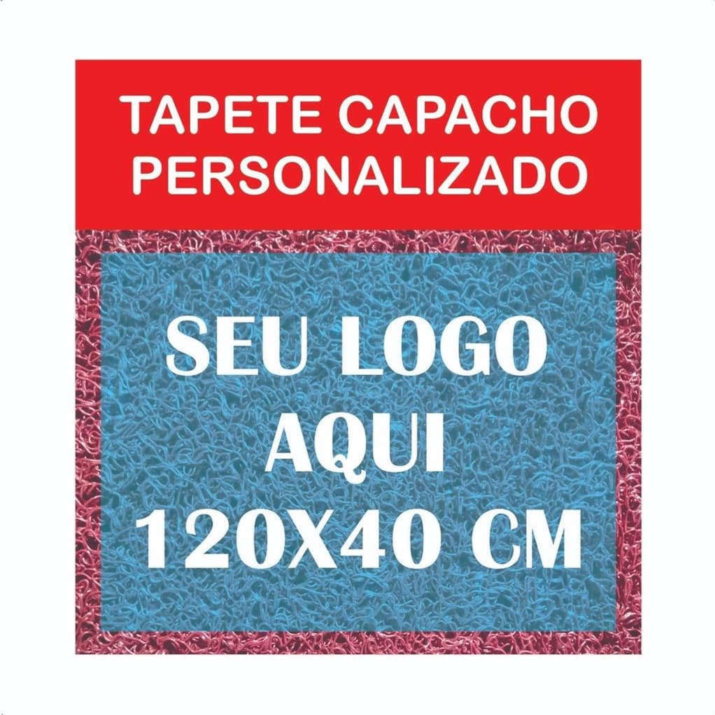 Tapete Capacho 120x40 Personalizado Loja Empresa Logotipo porta entrada comercio