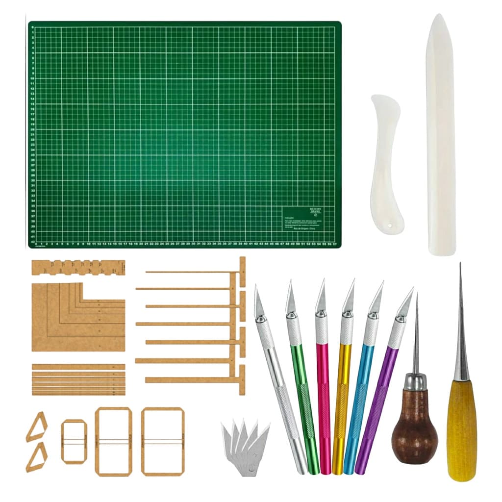Base De Corte 60x45 Kit Encadernação Cartonagem Scrapbook verde