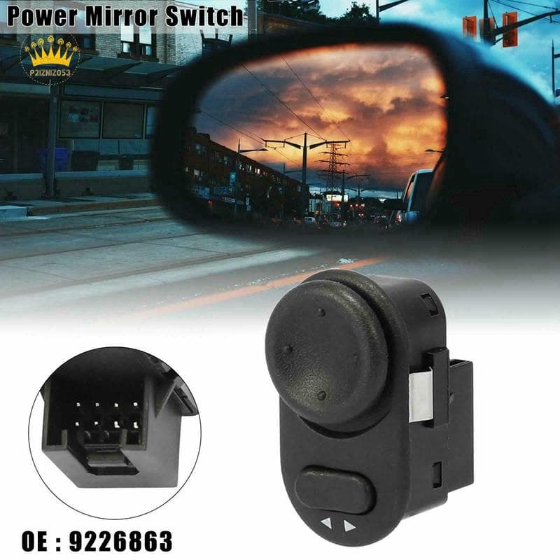Espelho Lateral Retrovisor Botão De Controle De Ajuste Para Vauxhall Astra-G Opel Zafira Corsa Vectra Meriva 9226863