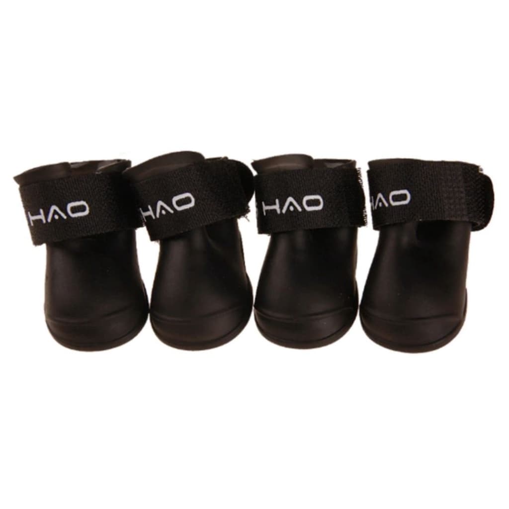 Bota Sapato de Cachorro Pet Botinha Impermeável Silicone Antiderrapante Preto Kit 4 Protetor Patinha
